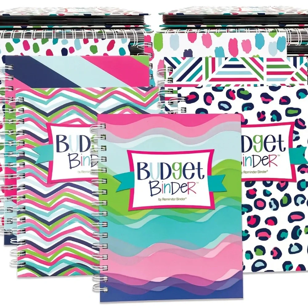 🔥 NEW Budget Binder by Reminder Binder- Colorful Planner Calendar Wavy non-dated
